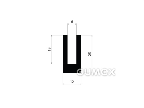 GUMMIPROFILE U-FORM - EPDM